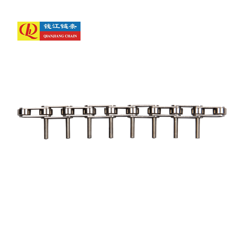 Rustfritt stål dobbel pitch transportørkjeder med forlengede pinner