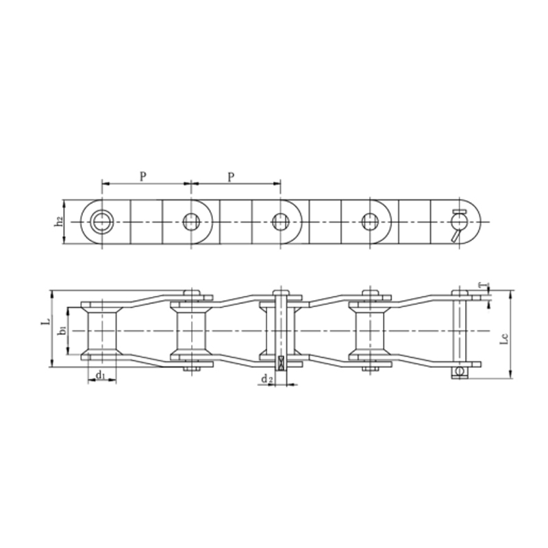 Sveisede stålkjeder med sveivede ledd