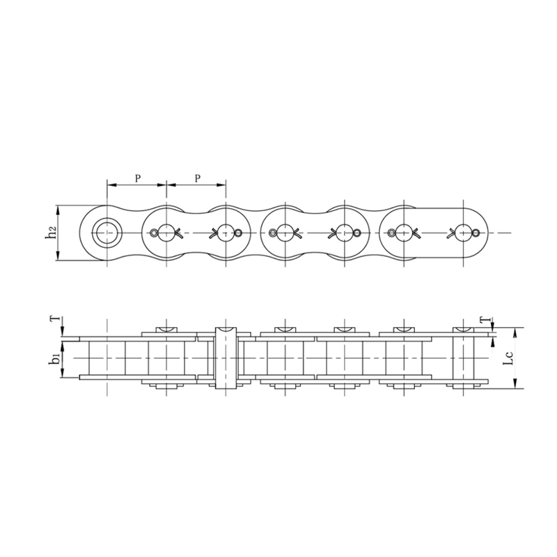Heavy duty-serien med spaltede rullekjeder