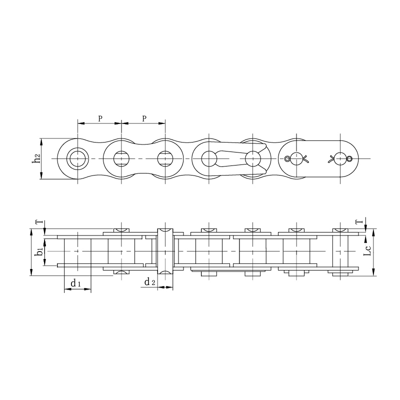 Motorsykkel standard kjeder
